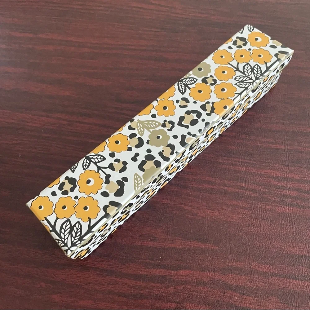 NEW Decorative 10 Pencils Set School Office Work Yellow Paisley